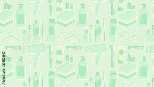Bathroom Beauty Background Loop - green