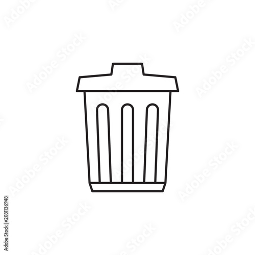 Trash Can Outline Icon