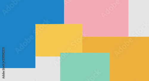Abstract Colorful Geometric Shapes Background