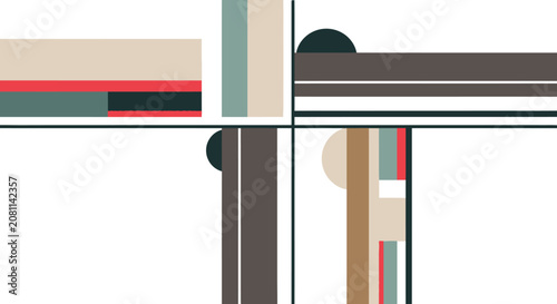 Abstract Geometric Shapes and Lines Background with Minimalist Design