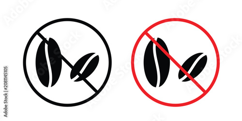Slika na platnu Caffeine free icon