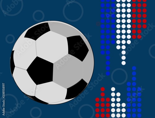 Football background in framcis nuance theme