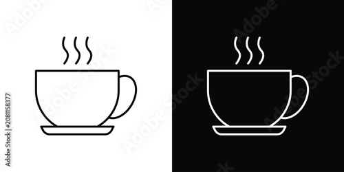 Hot coffee cup icon
