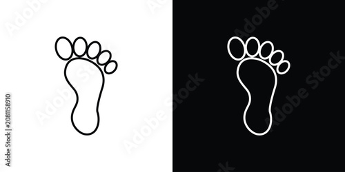 Bilde på lerret Footprint icon