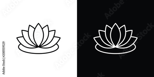 Foto Water lily icon