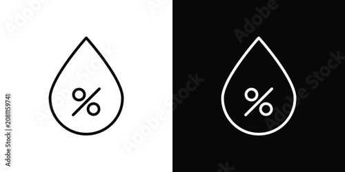 Bild auf Leinwand Humidity icon