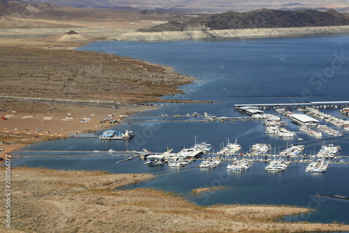 Photography Boat marina on Lake Mead near Las Vegas