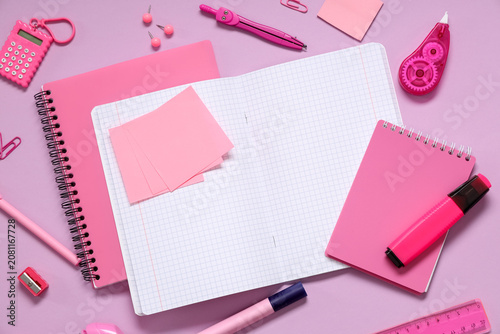 Blank notebook with differe...