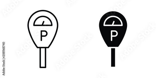 Foto Parking meter icon