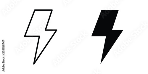 Bild auf Leinwand Bolt icon
