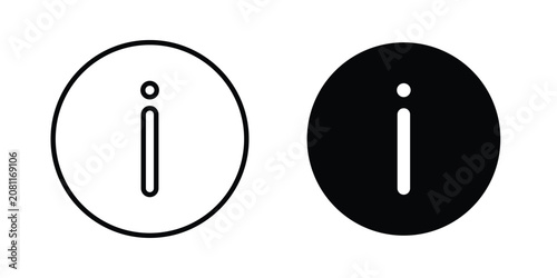Tableau sur toile Information icon