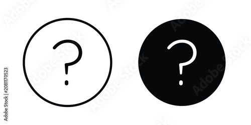 Cuadro en lienzo Interrogation icon