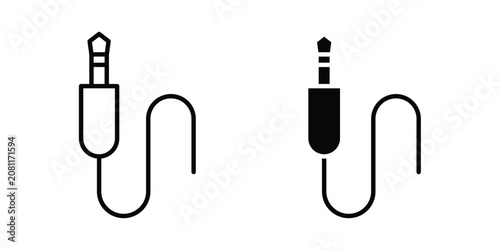 Cuadro en lienzo Audio cable icon