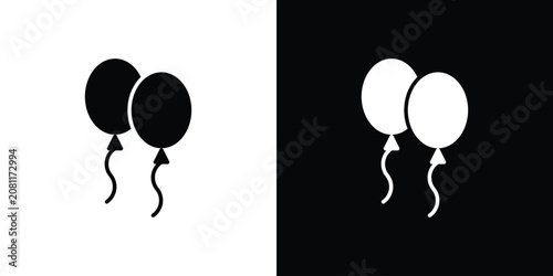 Tableau sur toile Balloons icon