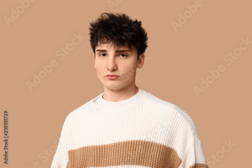 Handsome young man in styli...