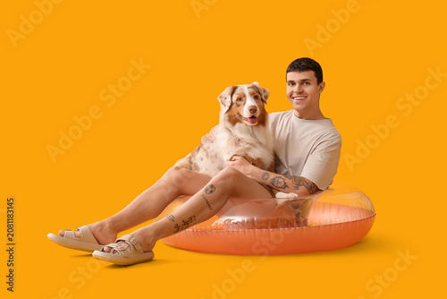 Young man with Australian S...