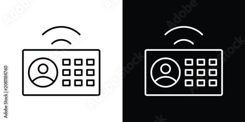 Bild auf Leinwand Interphone icon