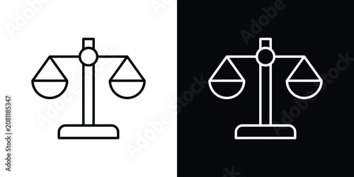 Schilderij op canvas Scale icon 2