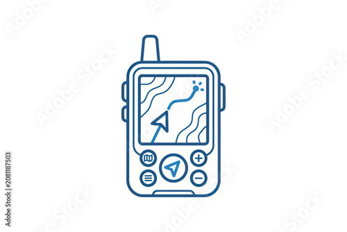 Handheld GPS Navigation Device Icon