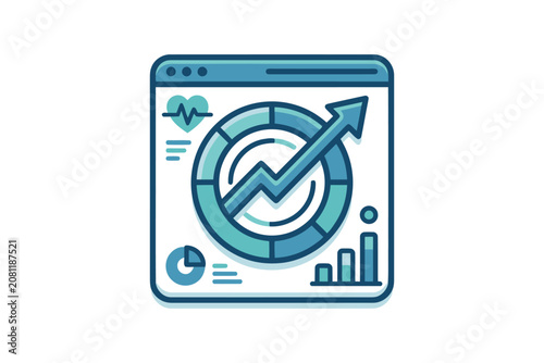 Healthcare Data Dashboard Icon