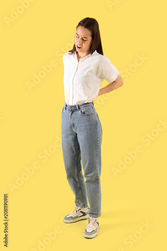 Young woman suffering from ...