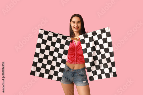 Beautiful young woman with ...