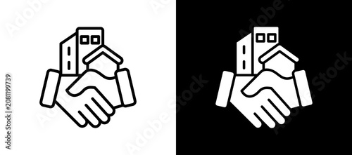Photos Real Estate lineglyph icon