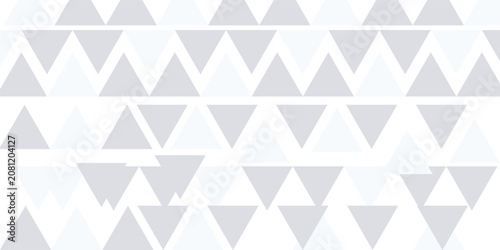 White triangle geometric pattern background, Geometric background made of triangles, Abstract geometric background. Vector 3d illustration