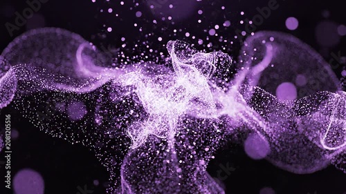 幻想的な光の粒子