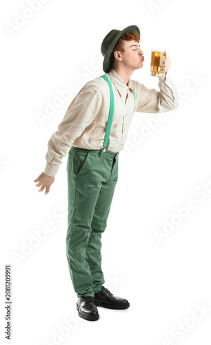 Young man in traditional Ge...