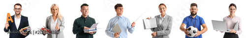 Set of different teachers o...