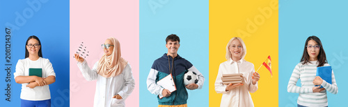 Set of different teachers o...
