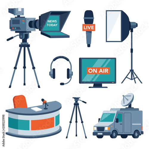 Canvastavla Broadcasting equipment for live television production.