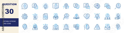 Photos Question icon set