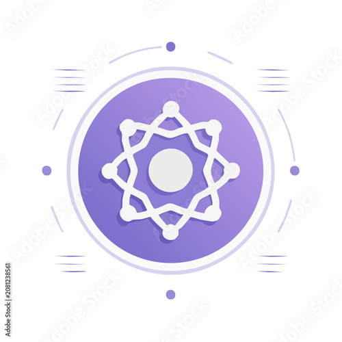 Atomic Structure Vector Icon