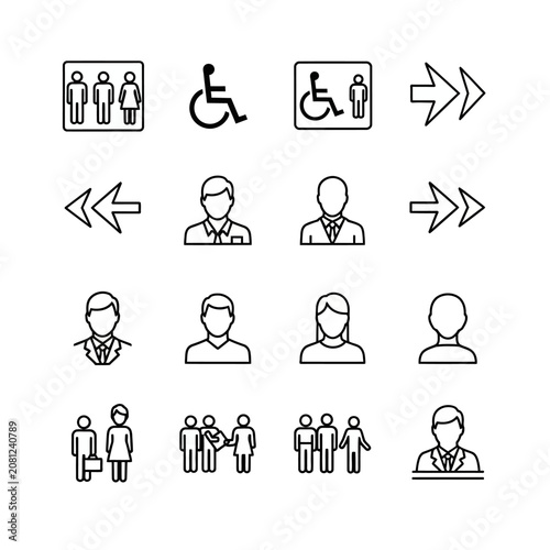 Accessibility and People Icons Collection.