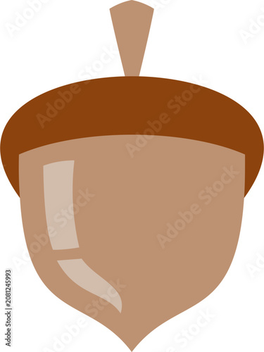 Simple Flat Illustration of Acron