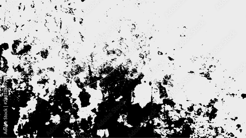 Obraz premium Grunge Texture Overlay With Random Splatter Marks And Subtle Grain Effect. Grunge Distressed Black Splatter Texture Overlay Element for Graphic Design Projects