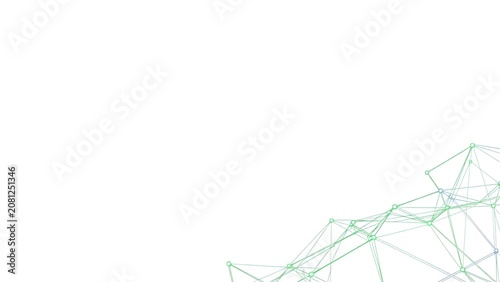 ESG and Sustainable Business Technology Background with Green Digital Network
