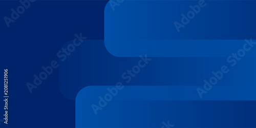 Obraz na plátně Abstract blue background with glowing geometric lines