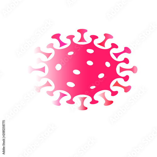 Pink virus icon