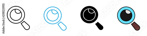 Foto Search multi - style icon design concept