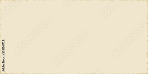 Canvas Print single horizontal sheet of blank aged parchment with textured edges paper layout