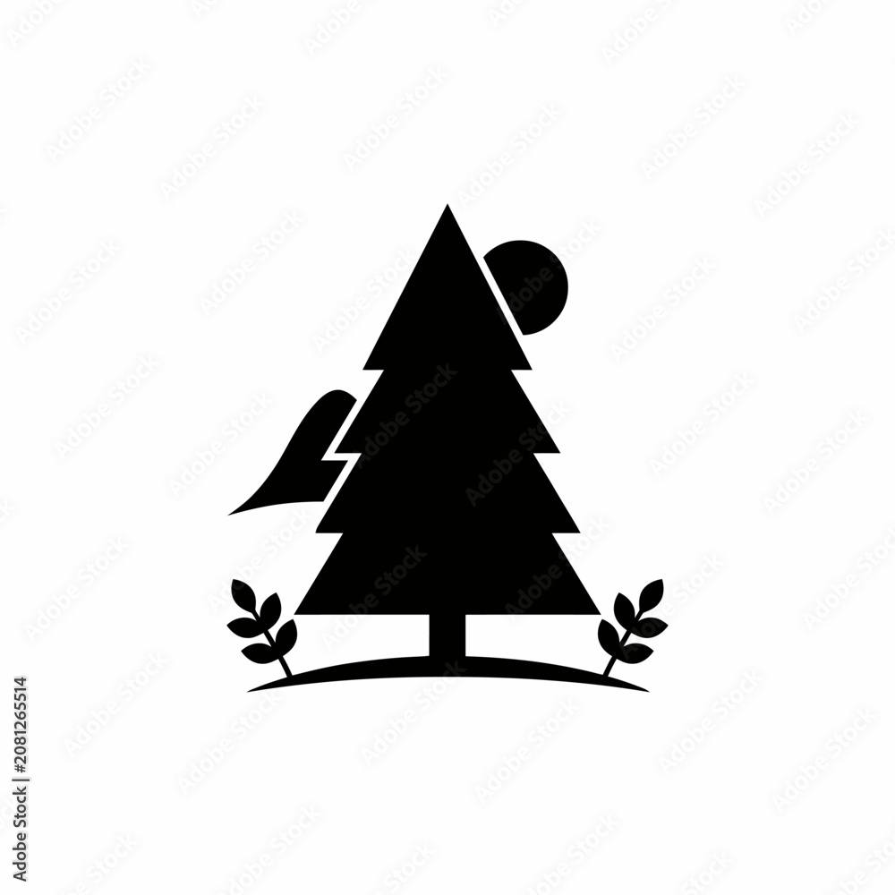 Fototapeta premium abstract christmas tree