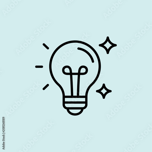 Creative Innovation AI Idea Lightbulb Icon