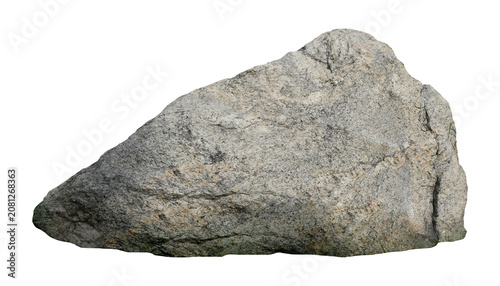 Obraz na plátně A rough granite rock with a pointed tip and a weathered surface