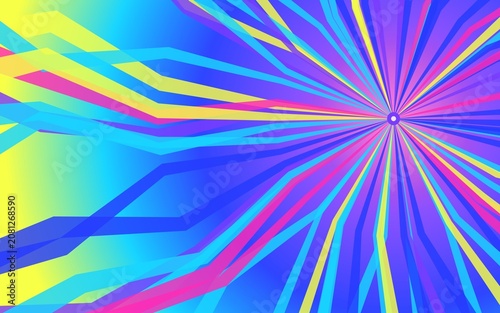 Vibrant abstract explosion of colorful geometric lines background.