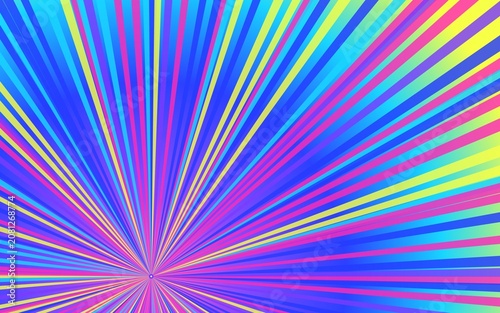 Abstract comic background with colorful rays design element for posters.