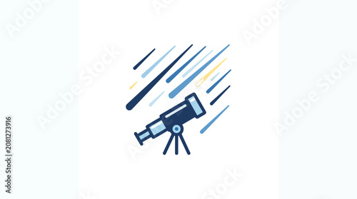 Telescope Observing Meteor Shower