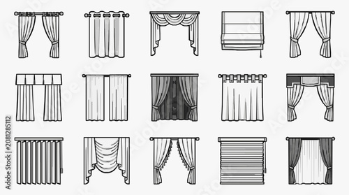 Dynamic Collection of 15 Unique Window Curtain Styles and Types for Interior Design Inspiration